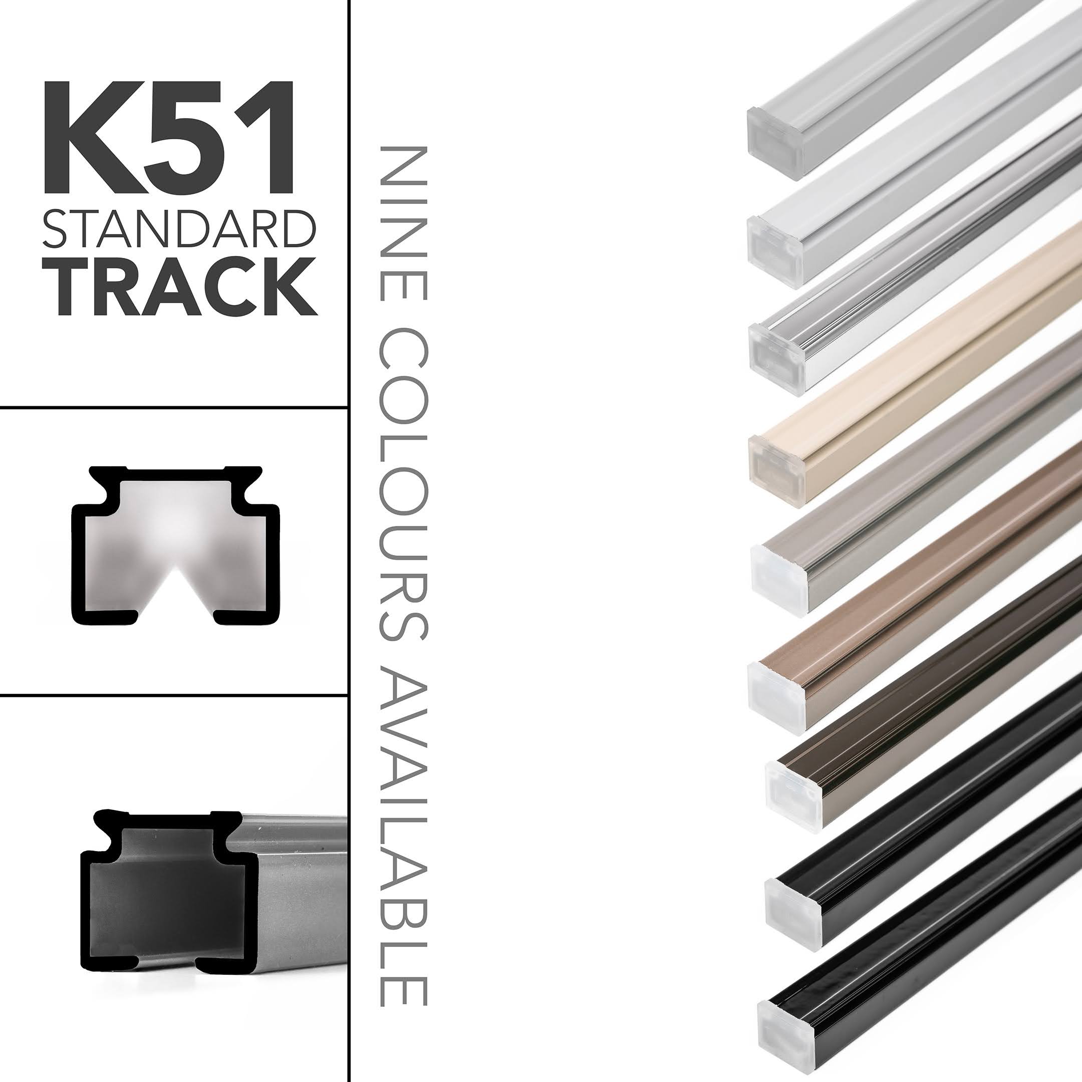 K5122WH K51 RECESS S.FOLD TRACK X 6.4 WHITE